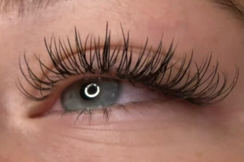 Lashes, brows, brow lamenation, and microblading examples from clients.